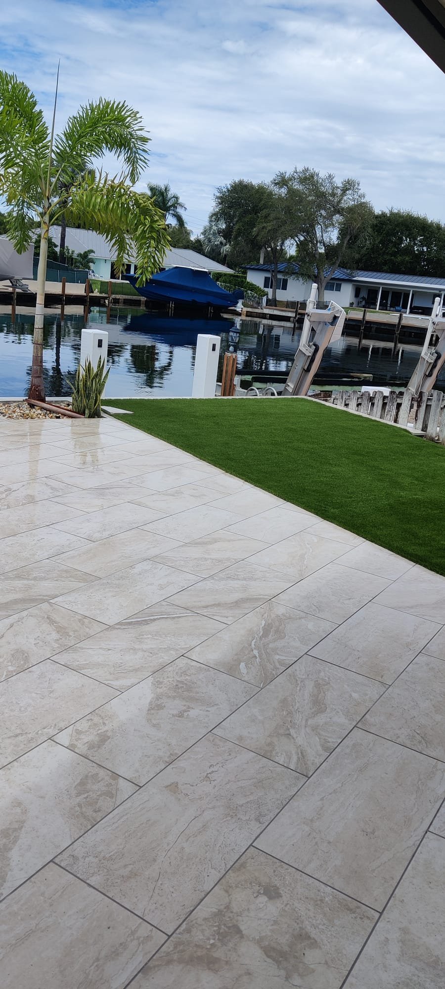 Paver color enhancement before and after