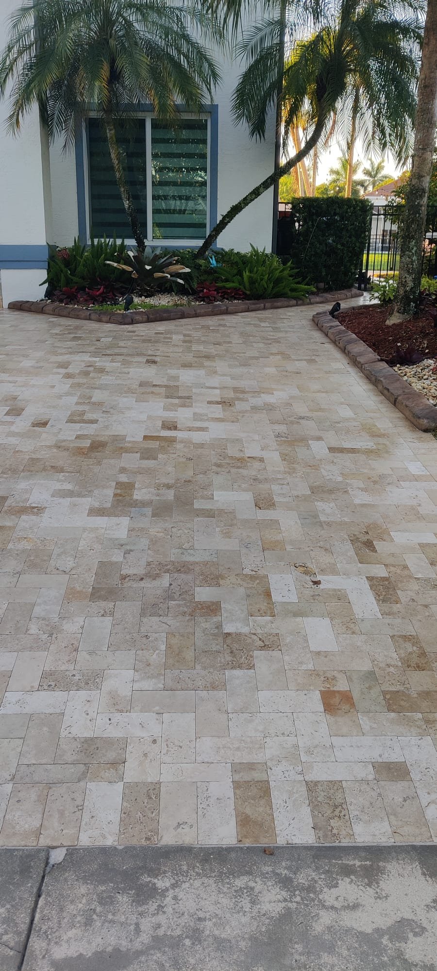 Professional paver restoration result