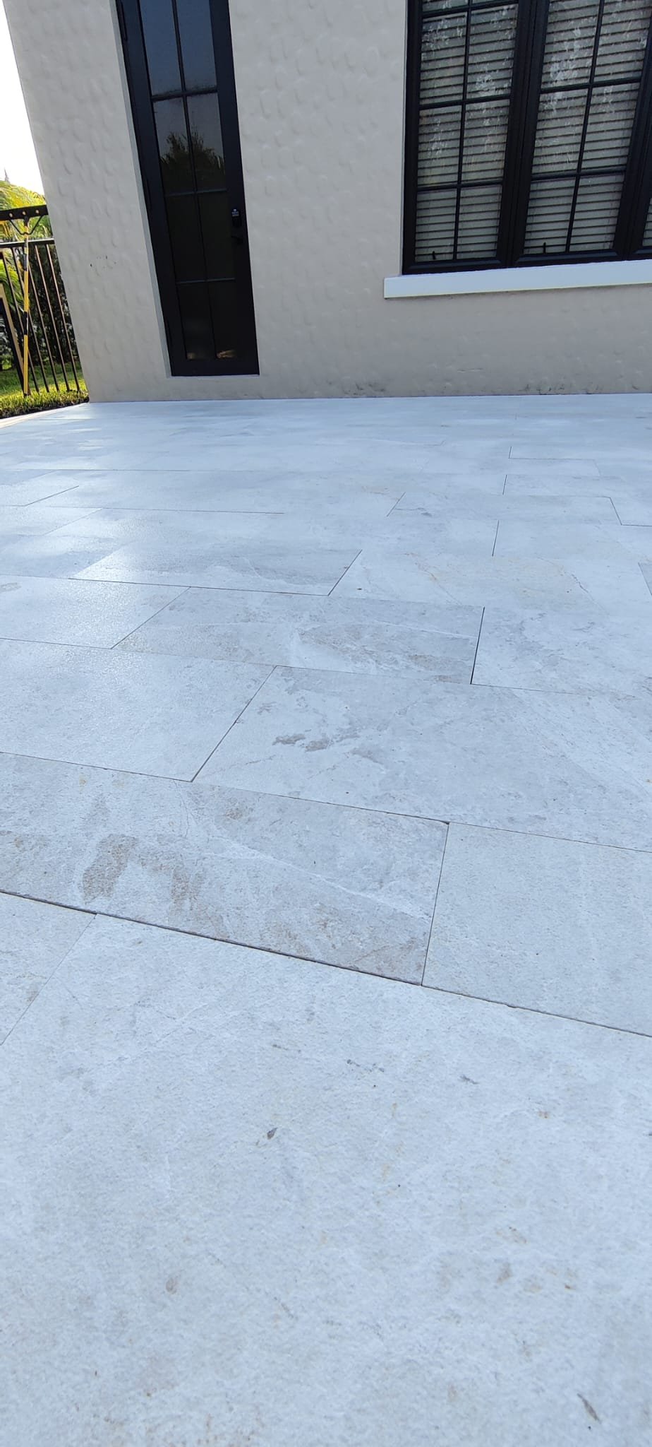Paver sealing color enhancement result