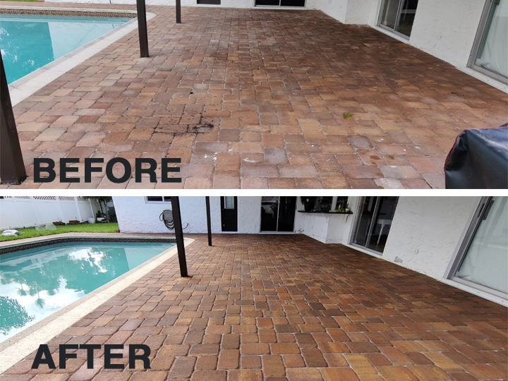 Pool deck sealing and restoration Boca Raton
